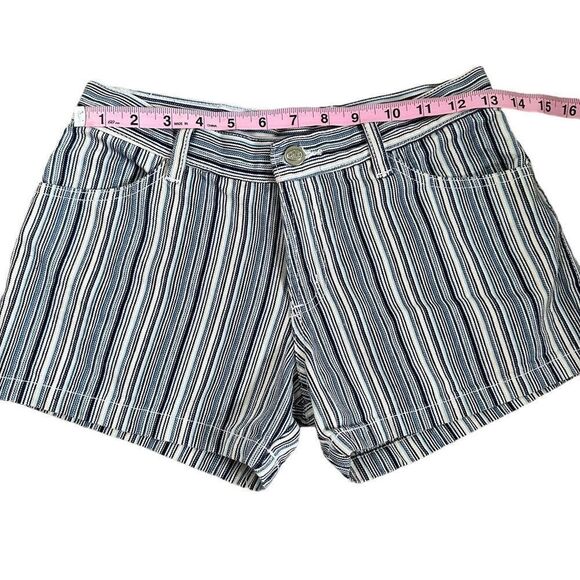 Versus Gianni Versace ~ Striped Blue Shorts ~ size 27 - Picture 7 of 10